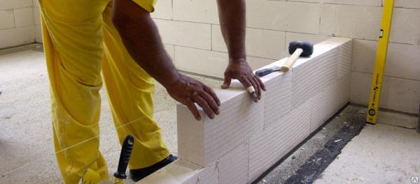 Укладка перегородок из сибита более 200мм